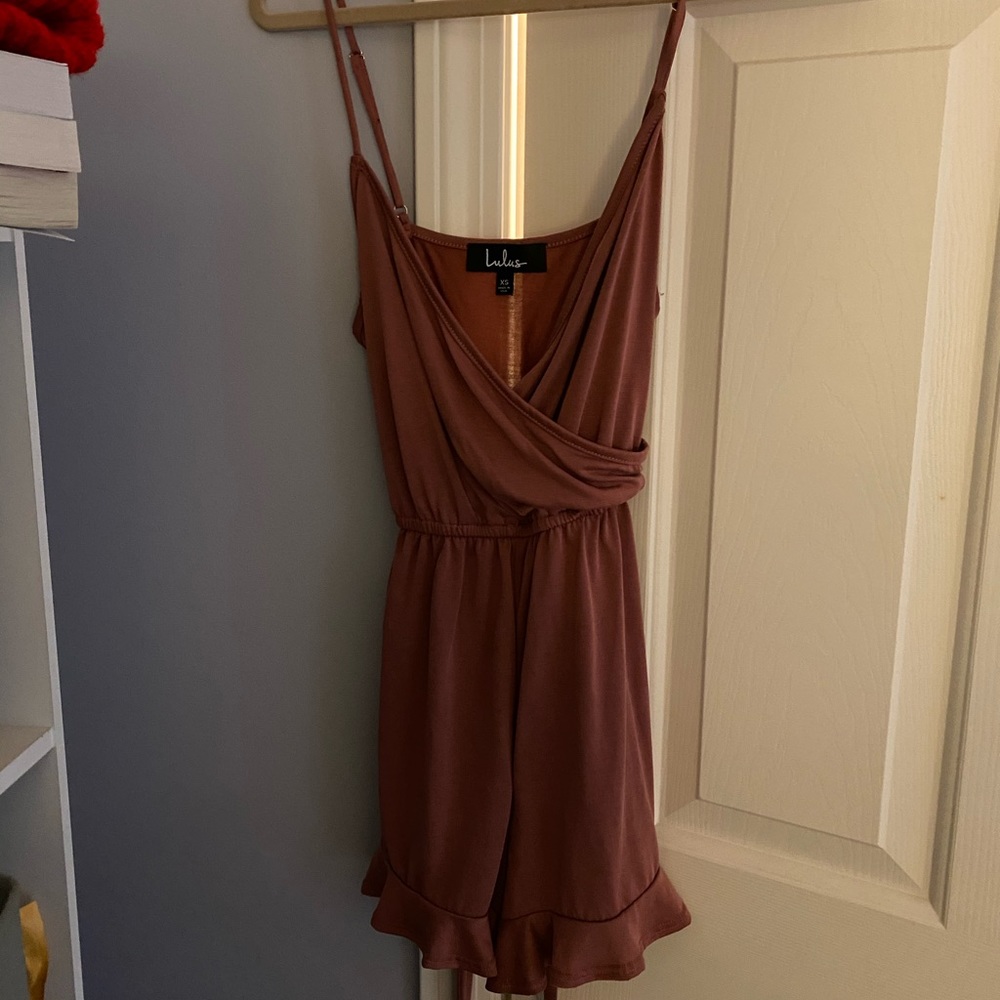 Lulus Romper (with a tie!)